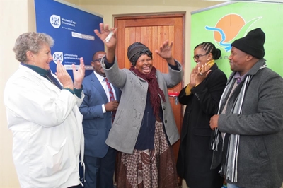Elderly ladies receive homes